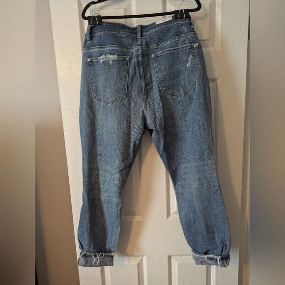 Women's Distressed Blue Jeans - Picture 2 of 4